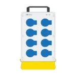 Bemis 1/16A 220V IP44 8 Adet Prizli Kulplu Destek Ayaklı Powerbox IP44