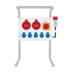 Bemis 5/32A 380V IP44 2 Adet 1/16A 220V IP44 5 Adet Prizli Şalterli Boru Ayaklı 5/32A Fişli Powerbox IP44