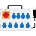 Bemis 1/16A 220V IP44 9 Adet Prizli Şalterli Kulplu 1/16A Fişli Powerbox IP44