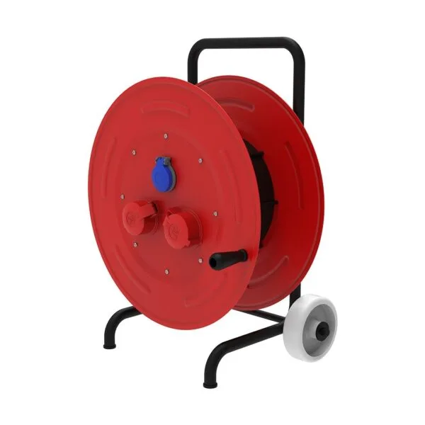 Bemis 1/16A. 220V. 1 Ad. 3/25A. 380V. 2 Ad. Prizli Metal Makara 5x2,5mm TTR 100m. Kapasiteli Arabalı IP44