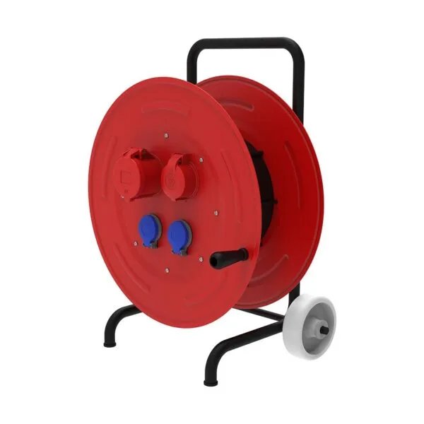 Bemis 1/16A. 220V. 2 Ad. 3/25A. 380V. 1 Ad. 5/32A. 380V. 1 Ad. Prizli Metal Makara 5x2,5mm TTR 100m. Kapasiteli Arabalı IP44