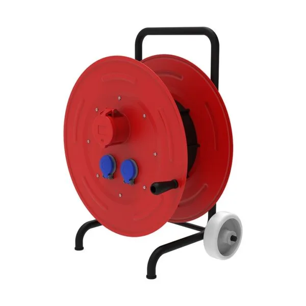 Bemis 1/16A. 220V. 2 Ad. 5/16A. 380V. 1 Ad. Prizli Metal Makara 5x2,5mm TTR 100m. Kapasiteli Arabalı IP44