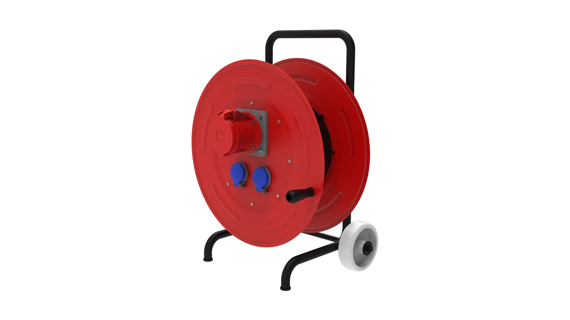 Bemis BM6-7203-1200 Bemis 1/16A. 220V. 2 Ad. 5/63A. 380V. 1 Ad. Prizli Metal Makara 5x2,5mm TTR 100m. Kapasiteli Arabalı IP44