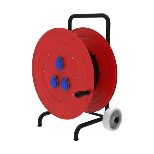 Bemis 1/16A. 220V. 3 Ad. Prizli Metal Makara 5x2,5mm TTR 100m. Kapasiteli Arabalı IP44