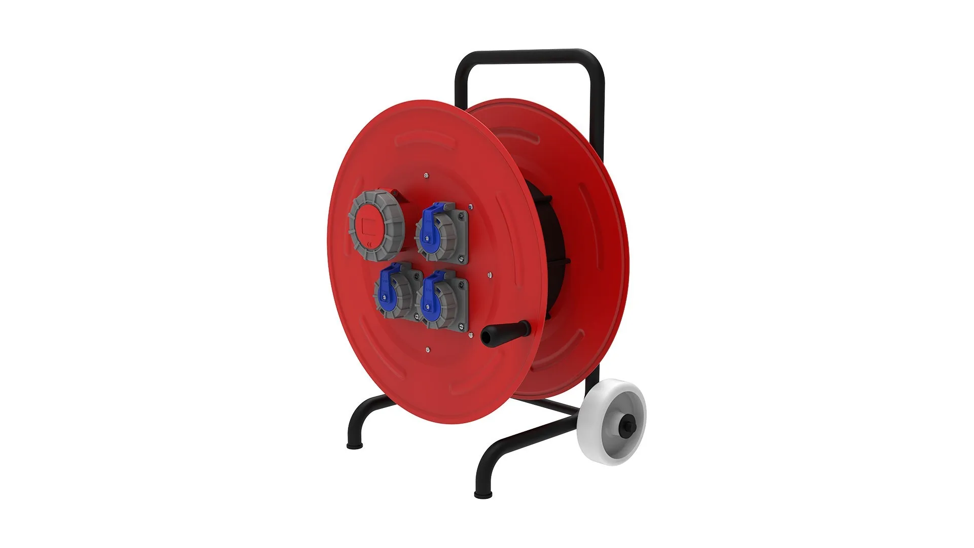 Bemis BM6-7331-1610 Bemis 1/16A. 220V. 3 Ad. 5/32A. 380V. 1 Ad. IP67 Prizli Metal Makara 5x2,5mm TTR 100m. Kapasiteli Arabalı IP67