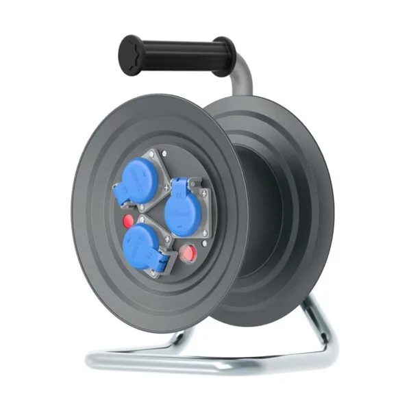 Bemis 1/16A. 3 Pano Prizli Plastik Makara 3x1,5mm TTR 25m. Kap. Termal Sigortalı IP44