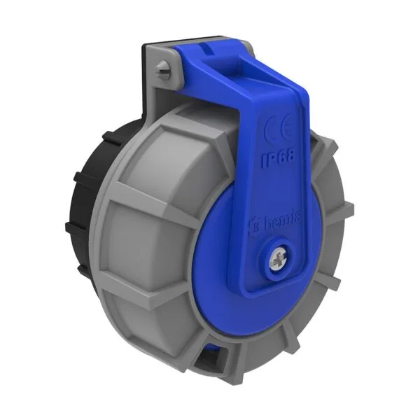 Bemis Vidalı Bağlantılı Somunlu Pano Priz (Çocuk Koruma Kilitsiz) IP68