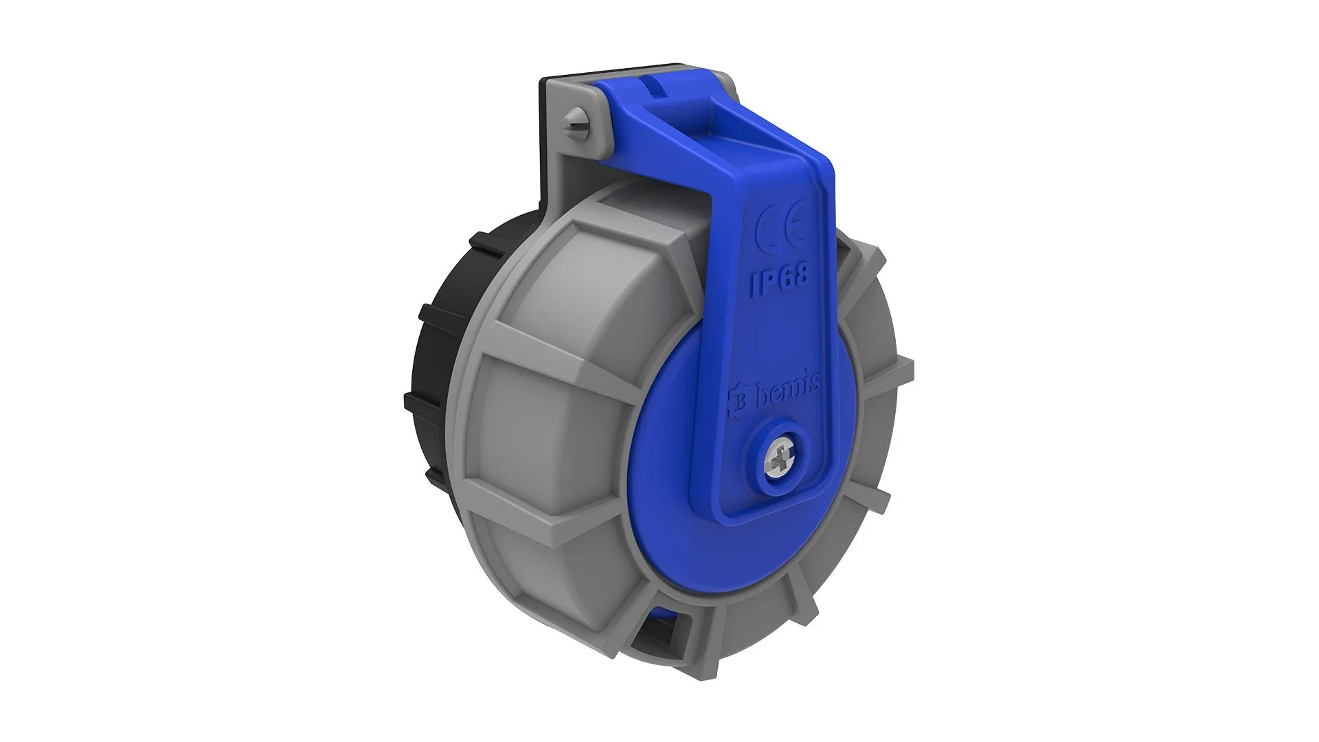 Bemis Vidalı Bağlantılı Somunlu Pano Priz (Çocuk Koruma Kilitsiz) IP68