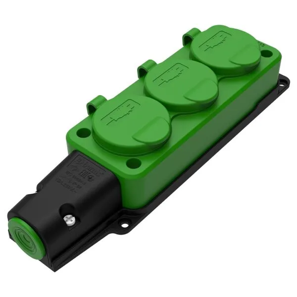 Bemis Üçlü Grup Priz (yeşil) IP54