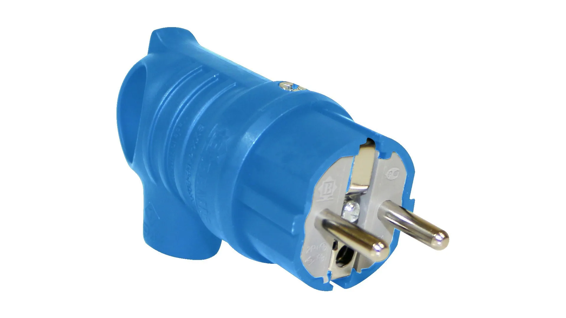 Bemis BV2-1402-2041 Bemis Ups Kulplu Eğik Fiş (mavi) IP44