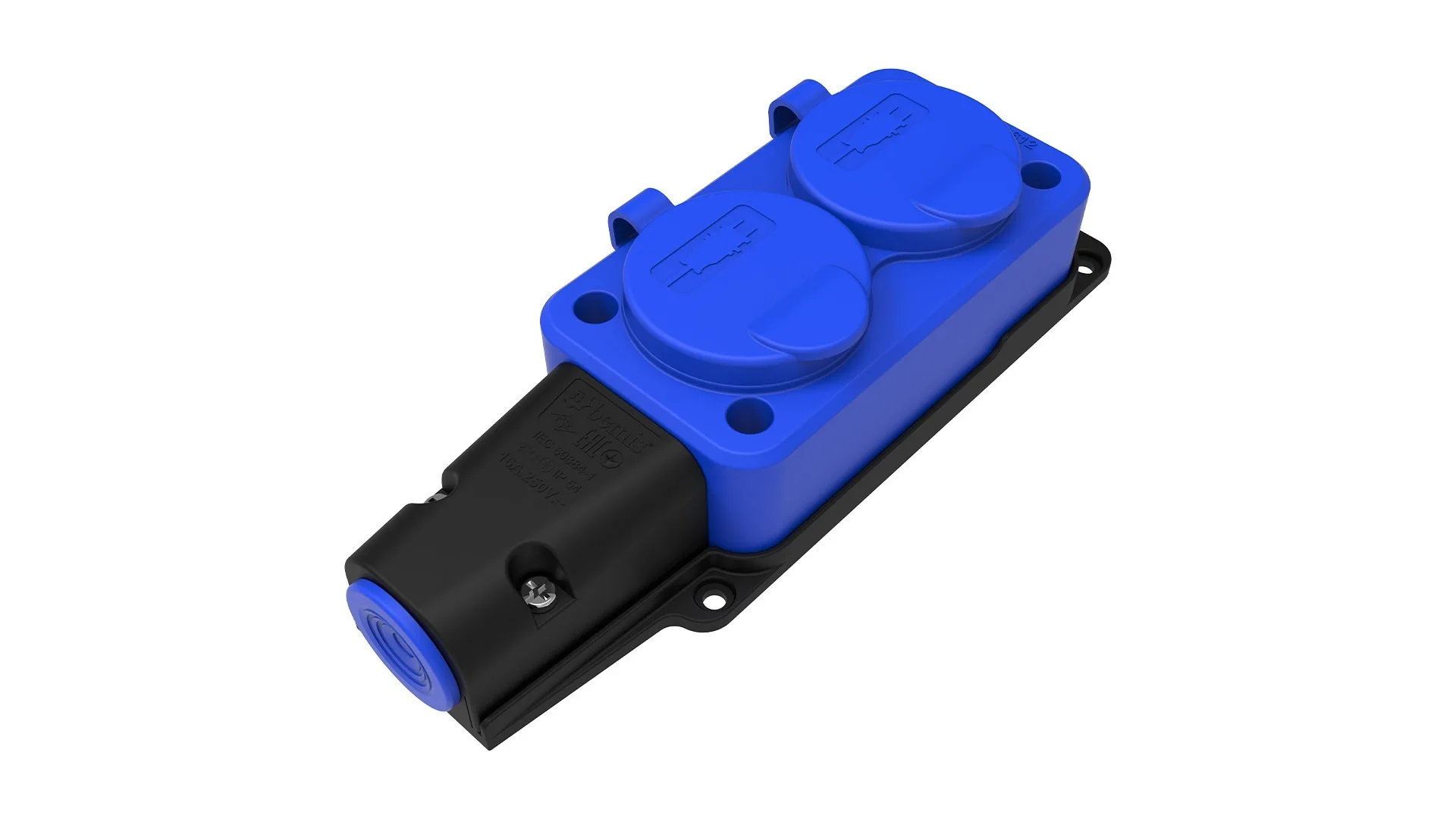 Bemis BV2-1402-3612 Bemis İkili Grup Priz (mavi) IP54