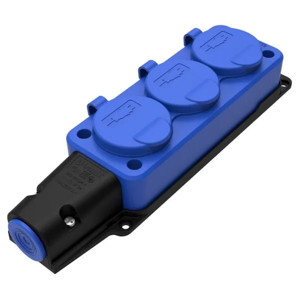 Bemis Üçlü Grup Priz (mavi) IP54