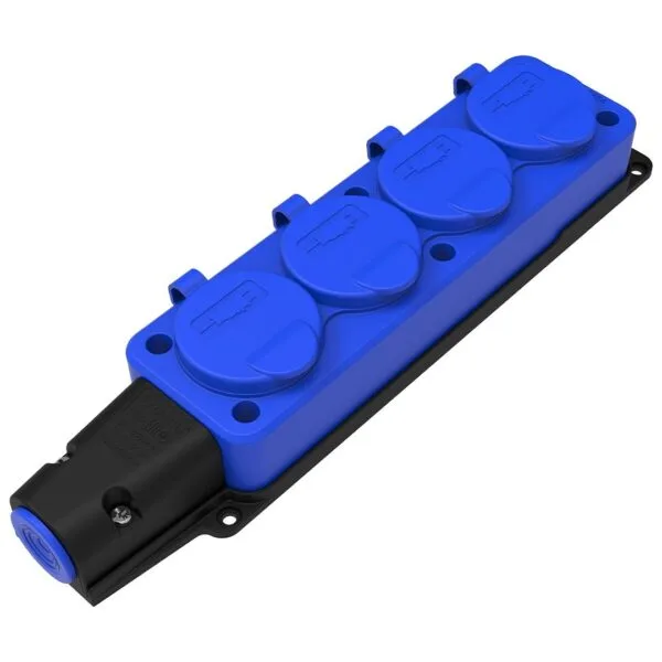 Bemis Dörtlü Grup Priz (mavi) IP54