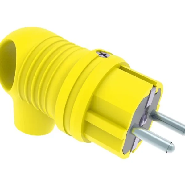 Bemis Kulplu Eğik Fiş (Sarı) IP44