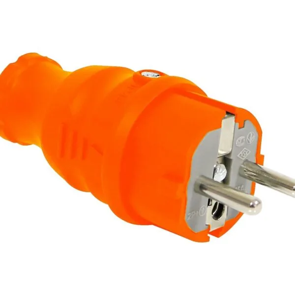 Bemis Ups Düz Fiş (turuncu) IP44