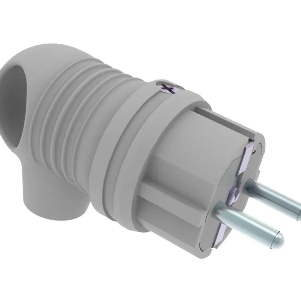 Bemis Kulplu Eğik Fiş (gri) IP44