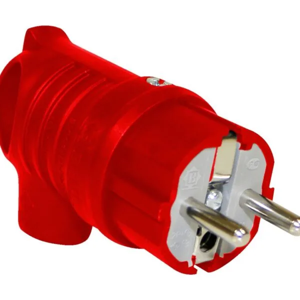 Bemis UPS Kulplu Eğik Fiş (Kırmızı) IP44