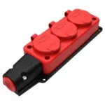 Bemis Üçlü Grup Priz (Kırmızı) IP54