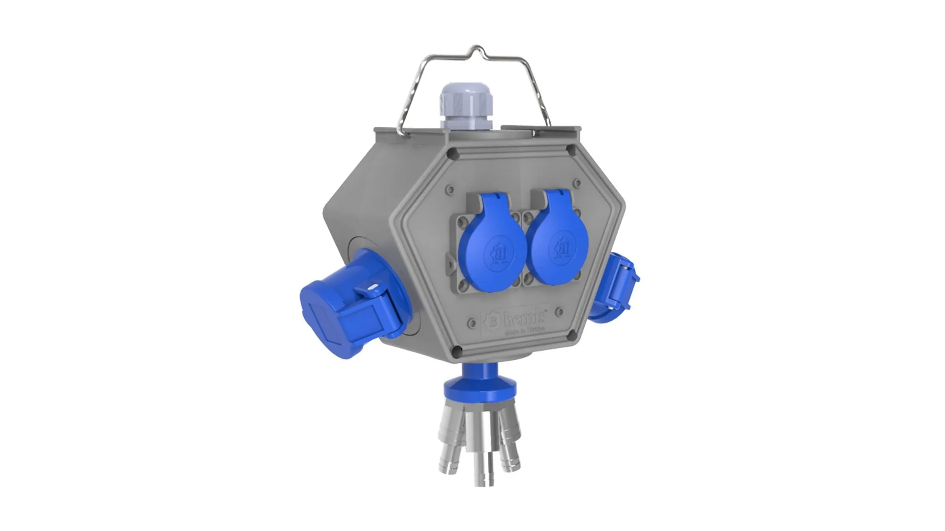 Bemis BX1-0220-2113 Bemis CEE Norm 3/16A. 2 Ad. + 1/16A. 2Ad. 3 Hava Çıkışlı Box IP44