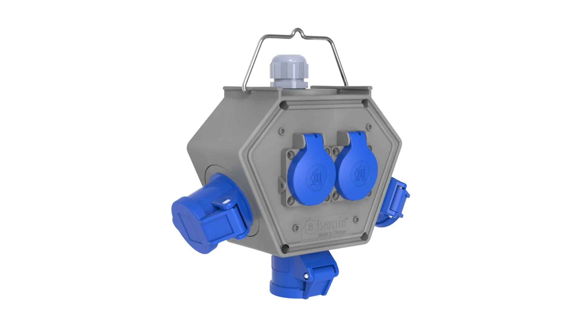 Bemis BX1-0222-2100 Bemis Cee Norm IP44 3/16A 3AD. 1/16A 2AD Box IP44