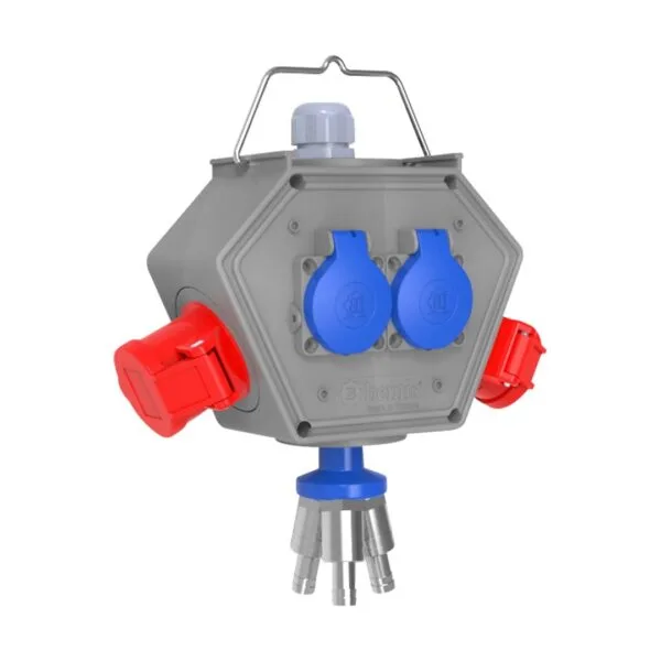 Bemis CEE Norm 4/16A. 2 Ad. + 1/16A. 2 Ad. 3 Hava Çıkışlı Box IP44