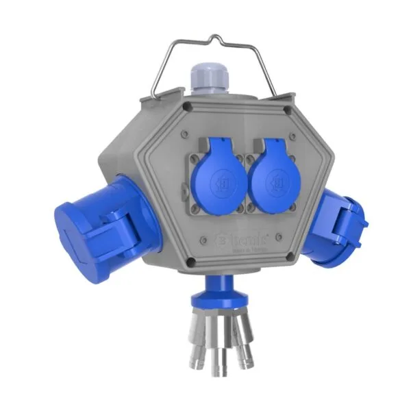 Bemis CEE Norm 3/32A. 2 Ad. + 1/16A. 2 Ad. + 3 Hava Çıkışlı Box IP44