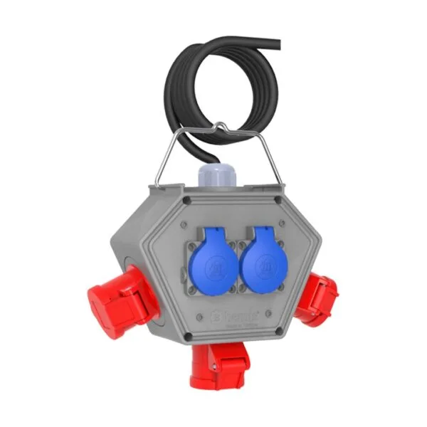 Bemis Cee Norm 4/16A. 3 Ad. + 1/16A. 2 Ad. 1,5M Kablolu Box IP44