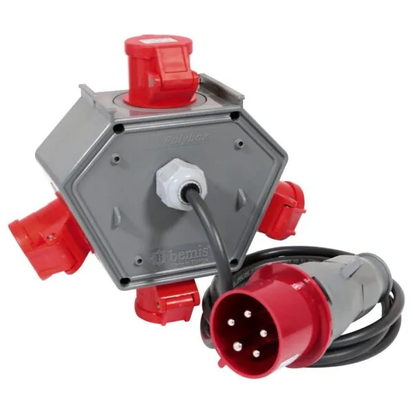 Bemis Cee Norm 5/16A. 4 Ad. + 5/32A. 1 Ad. Fişli + 1,5M Kablolu IP44