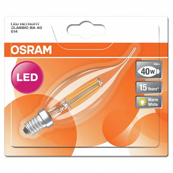 Osram Filament Kivrik Mum Ampul