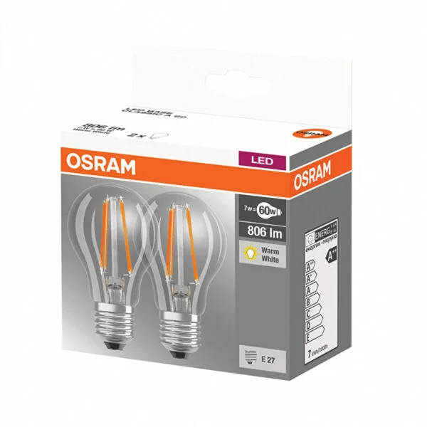 Osram Led Base Cla Fil 60 Watt Ampul