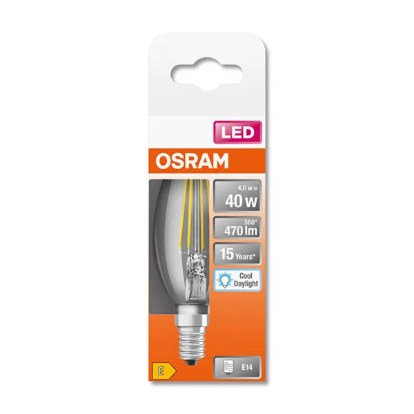 Osram Filament E14 B40 4w 65k 470 Lm Seffaf