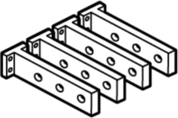 Legrand 026381 DPX³ 1600 serisi için arka terminal giriş çıkış uzun tip 3 kutup
