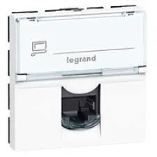 Legrand 076546 2 x RJ45 Cat6 FTP DLP için soluclip aksesuarlı, 3 modül, beyaz