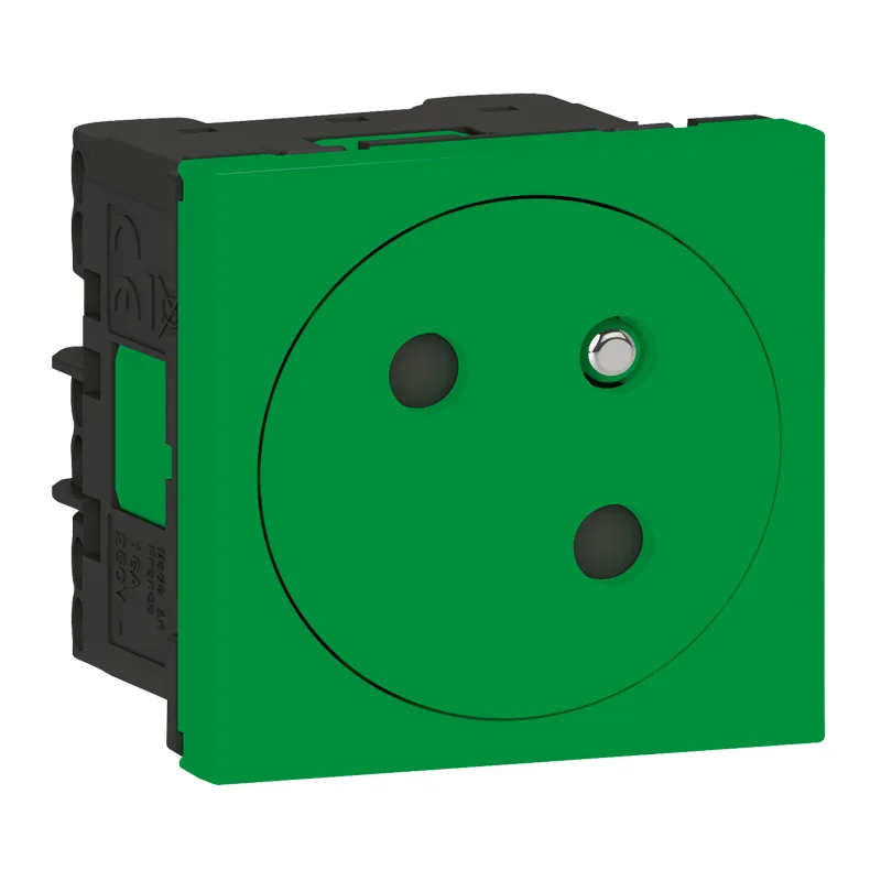 Legrand 077160L Düz Yüzey UPS Priz, 45°, Ç.k, Otomatik, 16A, 250V~, 2M, Yeşil