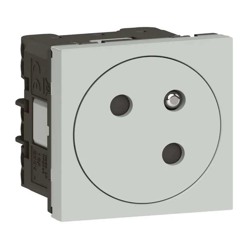 Legrand 077197L Düz Yüzey UPS Priz, 45°, Ç.k, Otomatik, 16A, 250V~, 2M, Gri