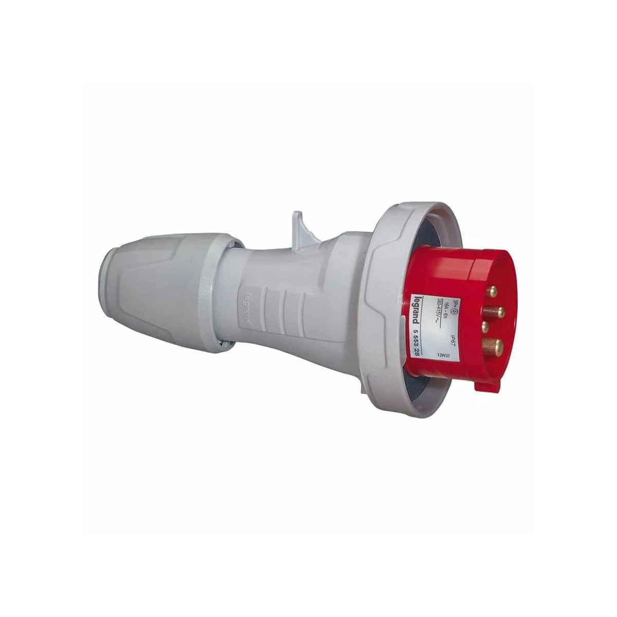 Legrand 555328 P17 Düz Fiş 380/415V 16A 3P+T IP66/67