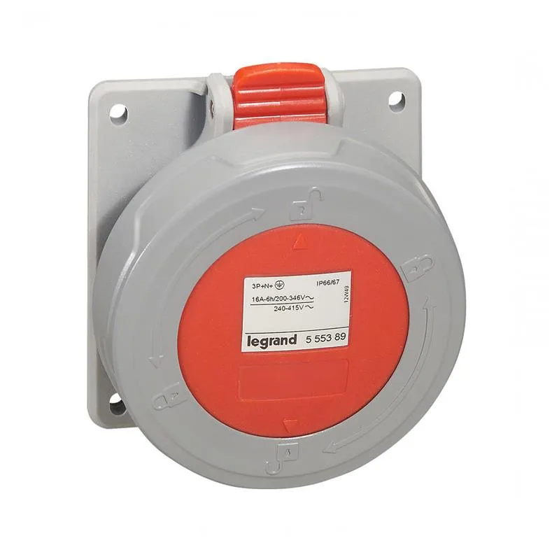 Legrand 555489 P17 Pano Tipi Priz 380/415V 32A 3P+N+T 66/67