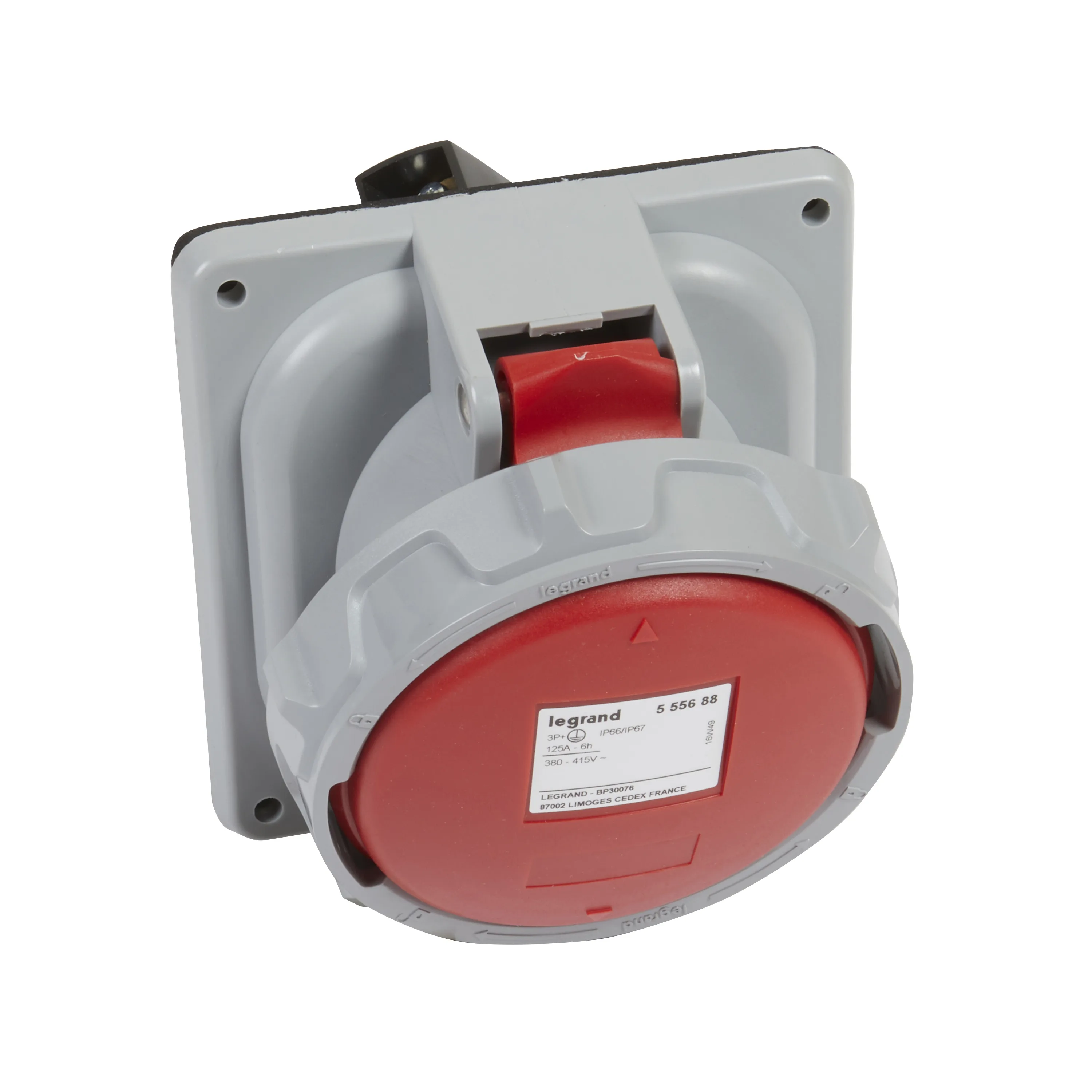 Legrand 555688 P17 Eğik Makina Prizi 125A 4P+T 400V IP67