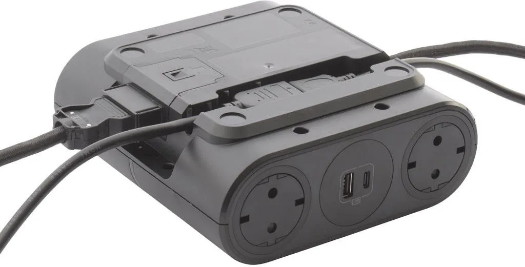 Legrand 654887 INCARA Link'On 4 x 2P+T topraklı priz + 2 x USB A+C şarj cihazı tamamlayıcı 2 m HDMI kablo