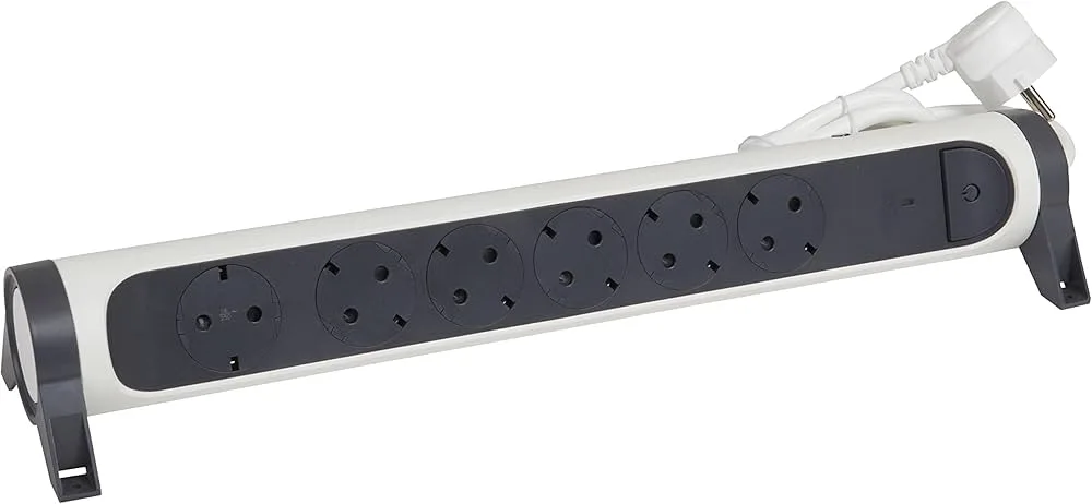 Legrand 694526 Grup Priz 6X2P+T Mcb 1.5M B/n