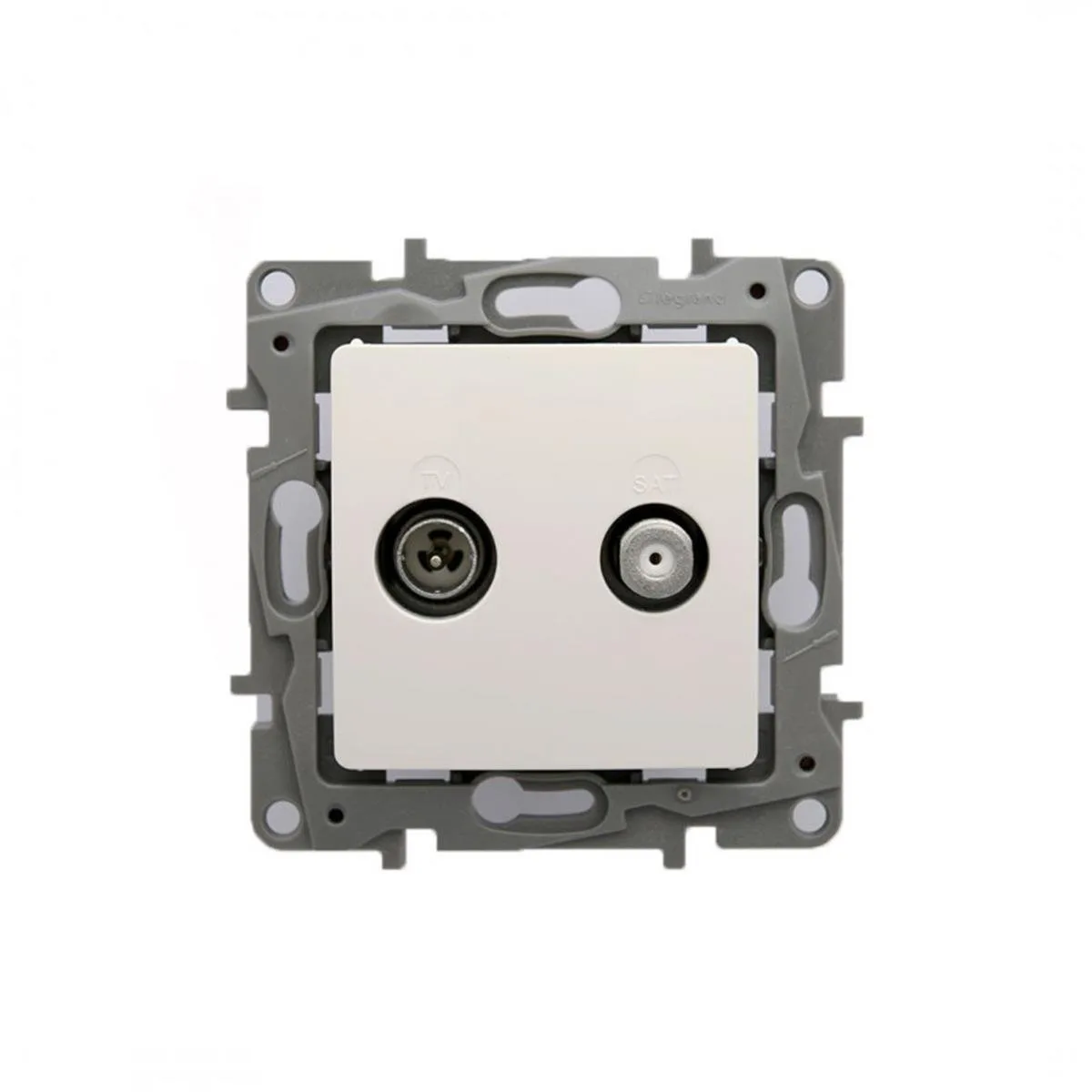 Legrand 767127 Salbei SERISI Beyaz TV -sat Prizi Geçişli