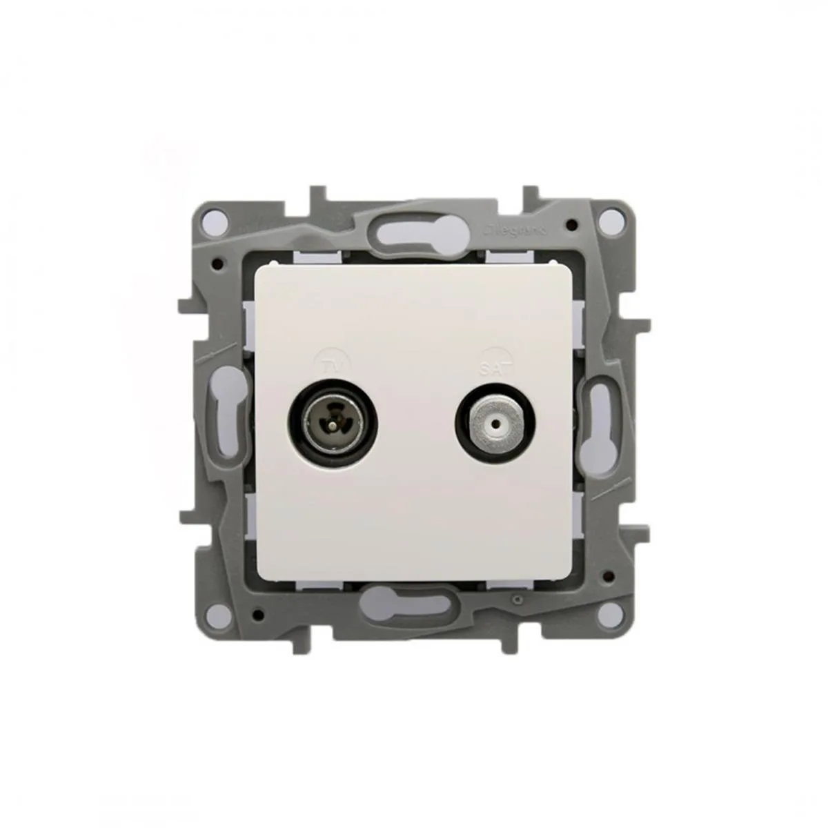 Legrand 767128 Salbei SERISI Beyaz TV -sat Prizi Sonlu