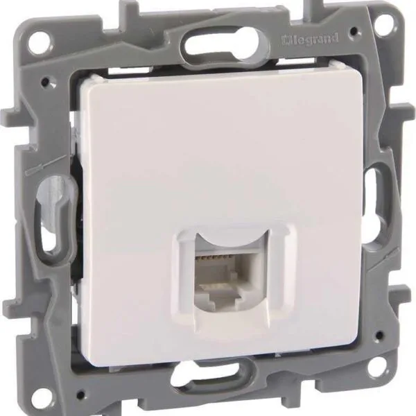 Legrand 767129 Salbei serisi beyaz 1 çıkışlı RJ11 telefon prizi