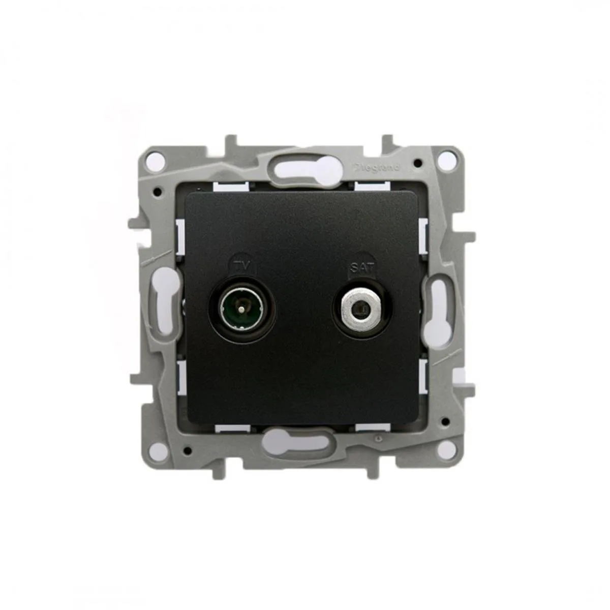 Legrand 767328 Salbei SERISI Antrasit Renk TV -sat Prizi Sonlu
