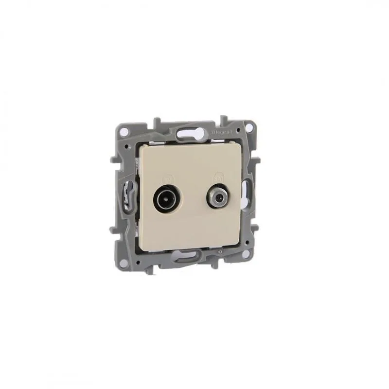 Legrand 767428 Salbei SERISI Bej TV -sat Prizi Sonlu