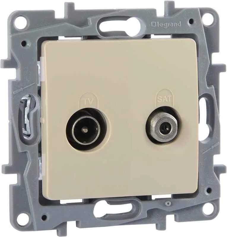 Legrand 768427 Raventi TV/sat Geçişli 14DB Krem