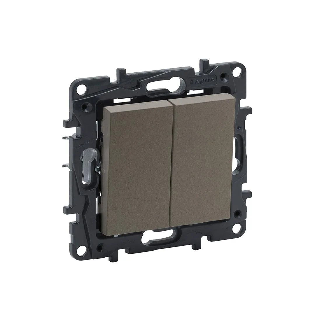 Legrand 768568 Raventi Ikılı Light Butonu Bronz