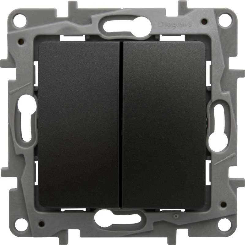 Legrand 768660 Raventi TV2-3 Adapt.kap Siyah