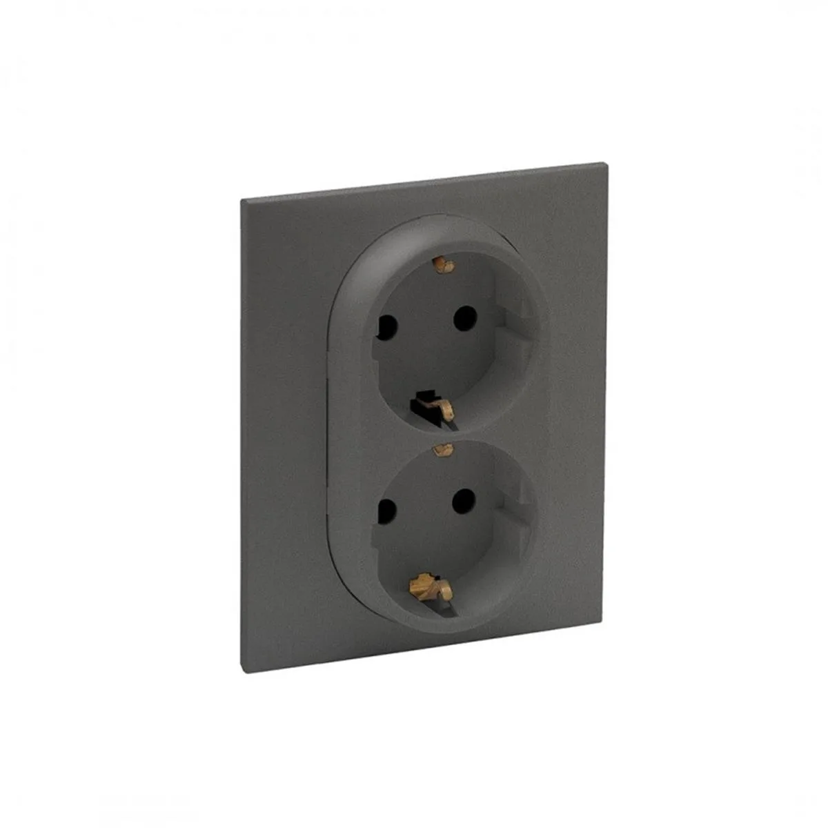 Legrand 768816 Raventi Ikılı Topr Priz,tıtanyum