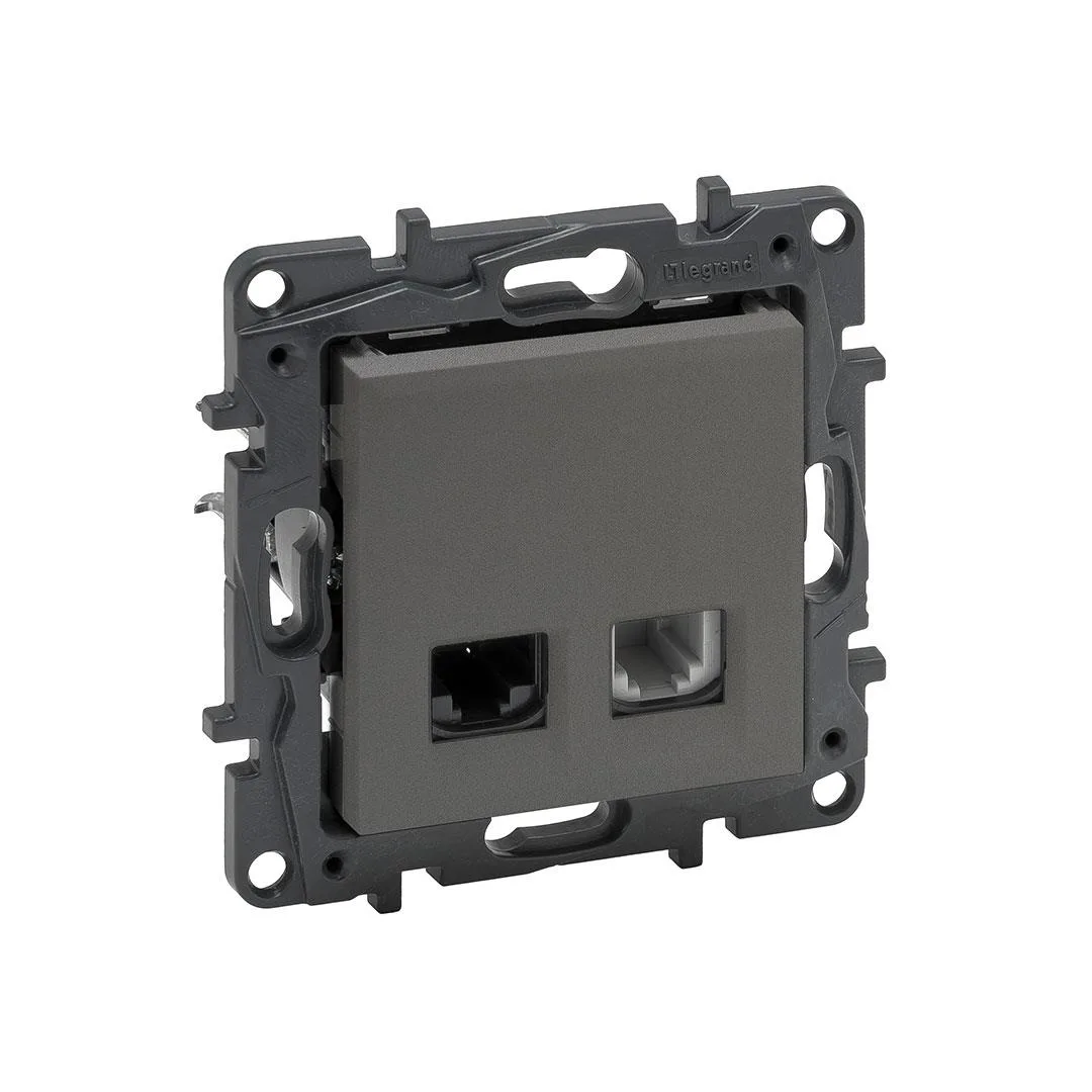 Legrand 768837 Raventi RJ11 X RJ45 C6 Utp Tıtany